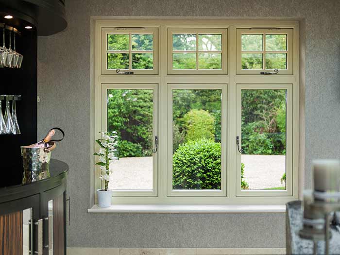 Timber look residence 9 uPVC period windows with traditional hardware