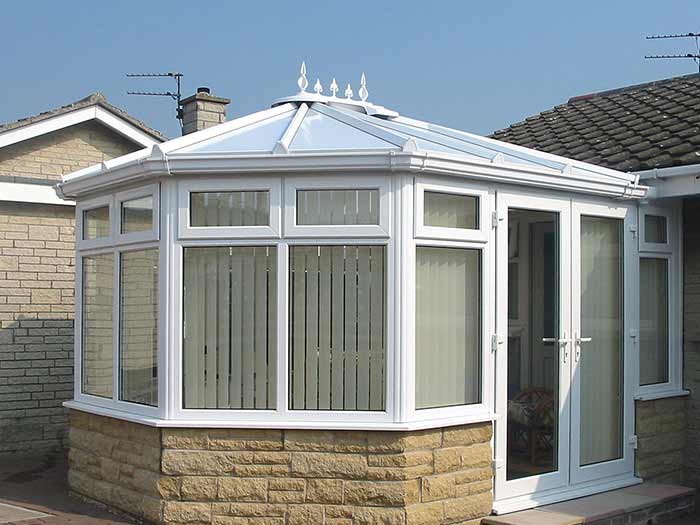 White uPVC Victorian conservatory