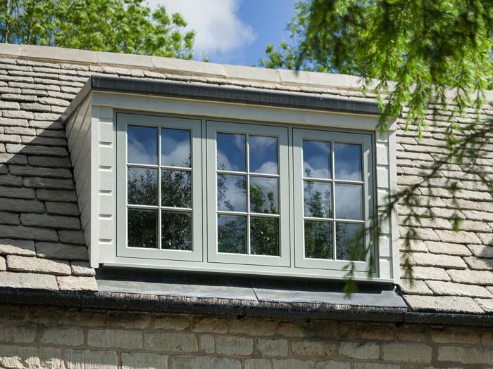 Traditional style windows made with uPVC but look like timber