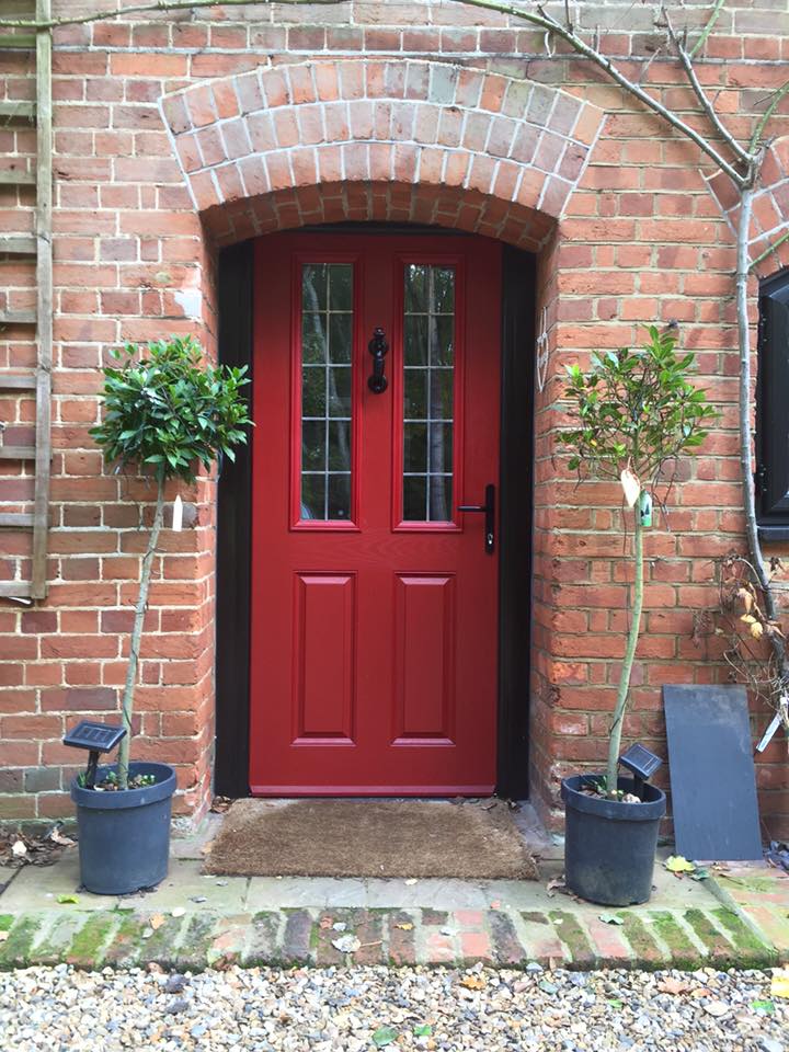 Red composite door