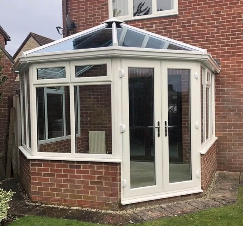 Glass conservatory roof
