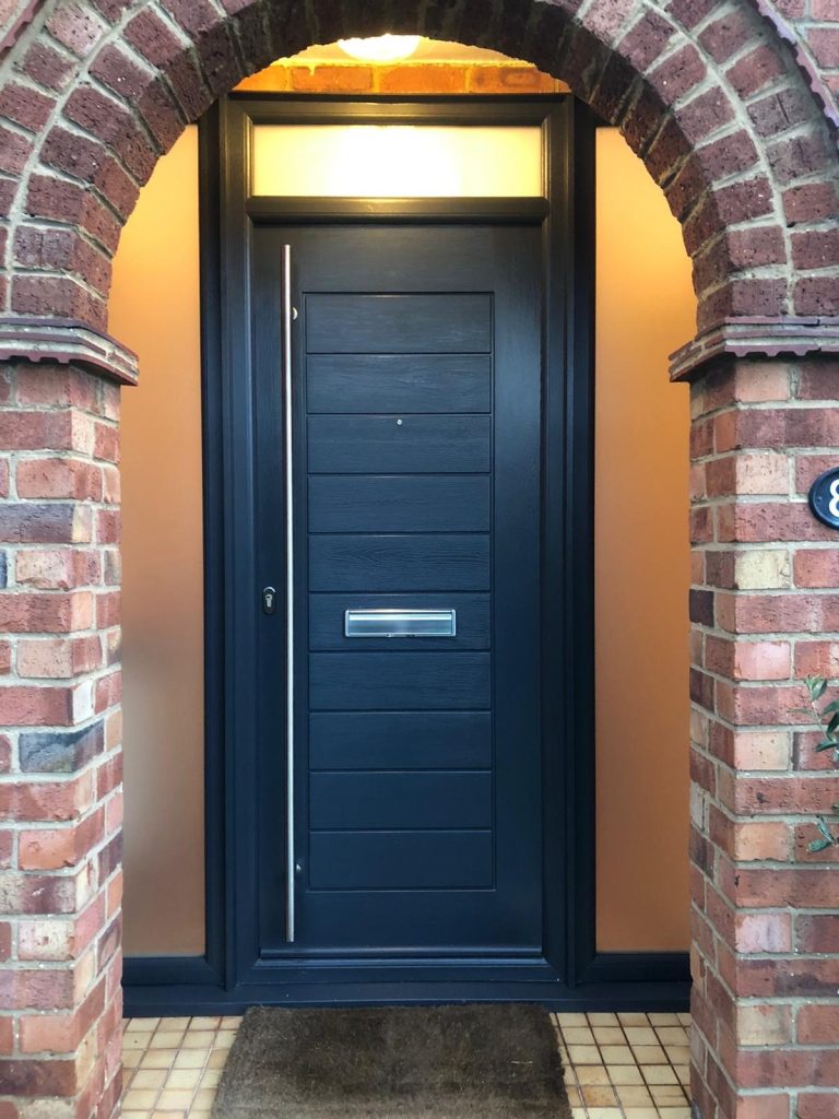 Black front door