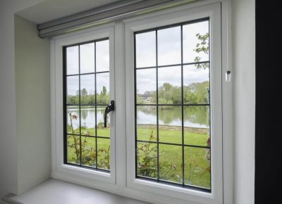 white uPVC tilt and turn windows