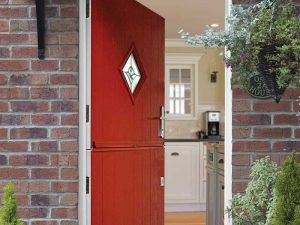 Red stable door-modern patio doors