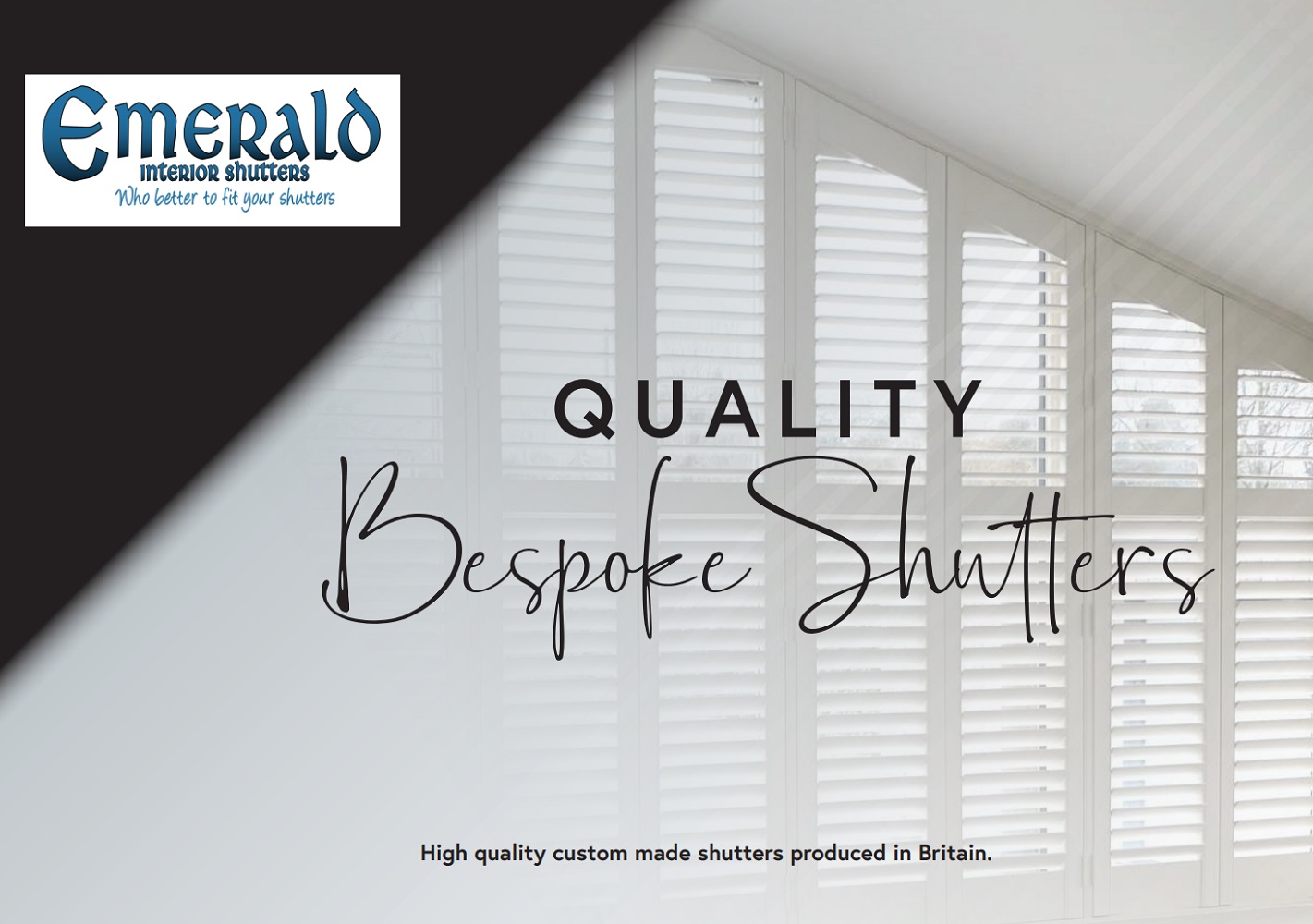 Front cover from the shutters Brochure.