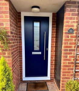 Dark Blue Composite Door 