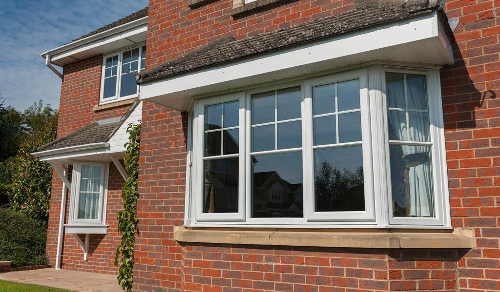White heritage uPVC windows