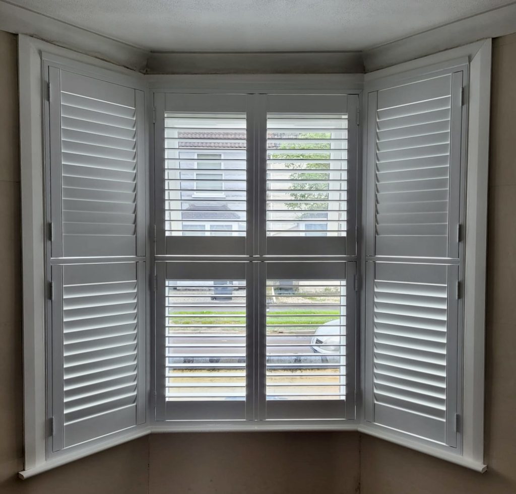 Faux Wood Shutters installed in Swindon.