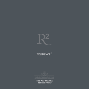 Promotional image of the Residence 2 catalogue, featuring a sleek logo and the tagline 
